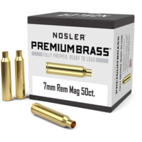Nosler 10185 Centerfire Rifle 7mm Rem Mag Brass 50 Per Box