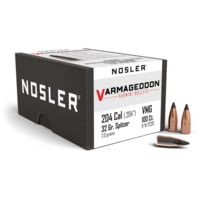 Nosler 17220 Varmageddon 20 Caliber .204 32 GR Flat Base Tipped (FBT) 100 Box