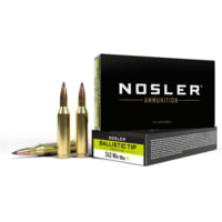 Nosler .243 Winchester 90 Grain Ballistic Tip Brass Cased Centerfire Rifle Ammunition