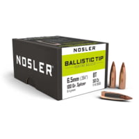 Nosler Ballistic Tip Hunting 6.5mm .264 100 Grain 50 Box