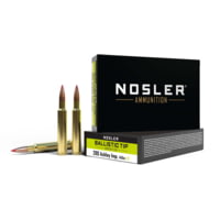 Nosler .280 Remington Ackley Improved 140 Grain Ballistic Tip Brass Cased Centerfire Rifle Ammunition
