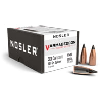 Nosler 34057 Varmageddon 30 Caliber .308 110 GR Flat Base Tipped (FBT) 100 Box