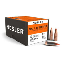 Nosler 34992 Ballistic Tip Varmint 22 Caliber .224 60 GR Spitzer 100 Box