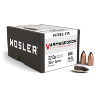 Nosler 36763 Varmageddon 22 Caliber .224 35 GR Flat Base Tipped (FBT) 100 Box