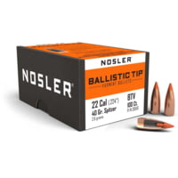 Nosler 39510 Ballistic Tip Varmint 22 Caliber .224 40 GR Spitzer Point 100 Box
