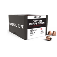 Nosler 44847 Custom Competition 45 Caliber .451 185 GR Jacketed Hollow Point (J