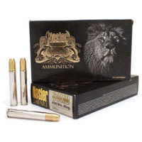 Nosler .458 Winchester Magnum Solid 500 grain Nickle Plated Cased Rifle Ammunition