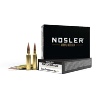 Nosler 6mm Creedmoor 105 Grain Hollow Point Boat Tail Brass Cased Centerfire Rifle Ammunition