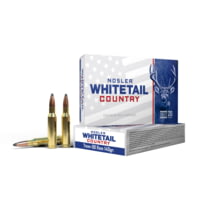 Nosler Whitetail Country 7mm-08 Remington 140 Grain Solid Base Brass Cased Rifle Ammunition