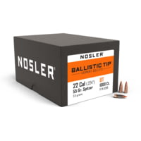 Nosler Ballistic Tip Varmint Rifle Bullet .22 Caliber 55gr