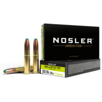 Nosler BTA 300 Blackout 220 Grain Ballistic Tip Round Nose Brass Cased Centerfire Rifle Ammunition