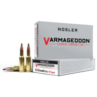 Nosler Match Grade 6.5mm Grendel 90 Grain Flat Base Tipped Brass Cased Centerfire Rifle Ammunition