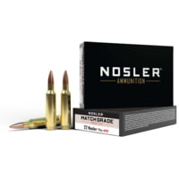 Nosler Match Grade .22 Nosler 77 Grain Custom Competition Brass Cased Centerfire Rifle Ammunition
