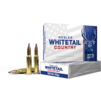 Nosler Whitetail Country Solid Base .308 Winchester 150 Grain Spitzer Boat Tail Brass Cased Rifle Ammunition