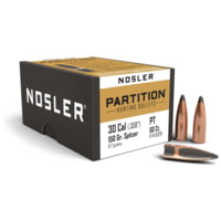 Nosler.30 Caliber Rifle Bullet, 150 grain, Partition