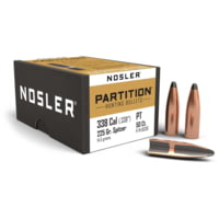 Nosler Partition .338 Caliber 225 Grain Rifle Bullet