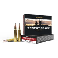 Nosler Trophy Grade AccuBond Long Range .30 Nosler 210 Grain Jacketed Soft Point Brass Cased Centerfire Rifle Ammunition