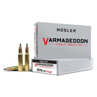 Nosler Varmageddon .308 Winchester 110 Grain Flat Base Tipped Brass Cased Centerfire Rifle Ammunition