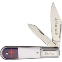 Novelty Cutlery Christian Flag Barlow Folding Knife