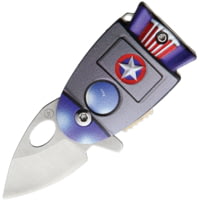 Novelty Cutlery Cosmic America Linerlock A/O Folding Knife