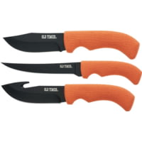 Old Timer Knife 4pc Set W/blk Blades &amp; Poly Sheath Promo Q3&lt;