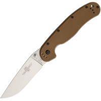 Ontario Knife Rat 1 Linerlock Coyote Brown Folding Knife