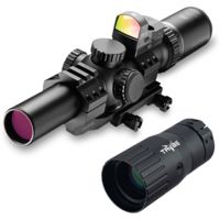 Burris MTAC 1-4x24mm Illuminated Rifle Scope, Ballistic AR Reticle FastFire III 3MOA