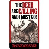Open Road Brands Die Cut Emb Tin Sign The Deer Are Calling