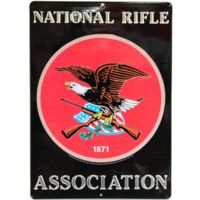 Open Road Brands Die Cut Emb Tin Sign W/knockout Nra 10x14