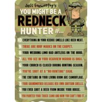 Open Road Brands Emb Tin Sign Jeff Foxworthy Redneck Hunter