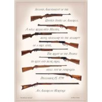 Open Road Brands Emb Tin Sign Second Ammendment Nra 13&quot;x18&quot;