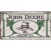 Open Road Brands Mdf Flat Sign John Deere Vintage Logo<