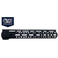 OpticsPlanet Exclusive Moriarti AR-15 12in M-LOK Diamond Cut Slim Profile Free Floating Handguard