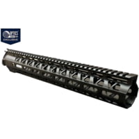 OpticsPlanet Exclusive Moriarti AR-15 15in M-LOK Diamond Cut Slim Profile Free Float Handguard