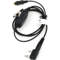 OTTO Engineering One Wire Surveillance 2-Pin Connector Kit w/ In-Line Ergonomic PTT f/ Kenwood/Relm/BK/Hytera