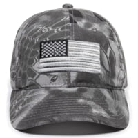 Outdoor Cap USA Flag Sports Canvas Camo Cap - Men's