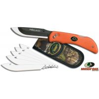 Outdoor Edge Cutlery Razor-Blaze Knife w/ 6 Blades, Orange Handle