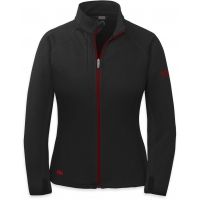 Outdoor Research Radiant Hybrid Jacket - Women's-Black/Flame-Medium