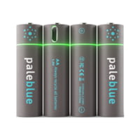 Pale Blue Earth Pale Blue Smart Lithium Ion USB Rechargeable AA Batteries