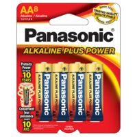 Panasonic Alkaline Size AA Plus Power Batteries - Pack