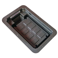 Panther 55-9800 Recessed Trolling Motor Foot Control Tray With Insert