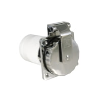 ParkPower 6373EL-BRV Stainless Steel Square Power Inlet 50 Amp