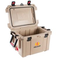 Pelican 35QTTAN Cooler 35Qt Elite Sloped Drain Fish Scale Tan