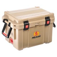 Pelican 45QTTAN Cooler 45Qt Elite Sloped Drain Fish Scale Tan