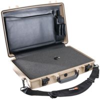 Pelican 1490CC #2 Notebook - Laptop Computer Waterproof Carry Case w/ Lid Organizer, Foam and Removable Shoulder Strap