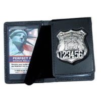 Perfect Fit Duty Leather Flip Out Badge &amp; Double ID Case