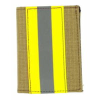 Perfect Fit Trifold Gold Matrix Firefighter Wallet w/ Single ID