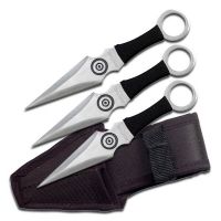 Perfect Point Pp-028-3Bk Throwing Knife Set 6.5" Overall