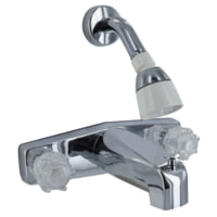Phoenix Faucets Two-Handle 8&quot; Tub/Shower Diverter Faucet With Shower Head Kit - Plastic