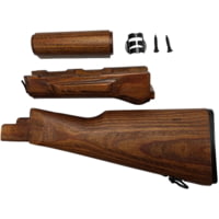 Pioneer Arms Polish AKM Wood Butt Fixed AK Stock and Upper Lower Handguard w/Stock Screws